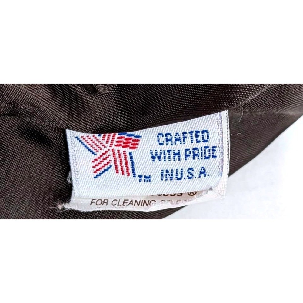 US Wings A-2 Leather Flight Jacket Brown Dept of State Patch Mens Large USA Made - Picture 7 of 10